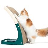 UniBlissy Cat Scratcher, Premium Cat Scratch Pad wtih Solid Frosted Frame and Turntable Toy, Vertica