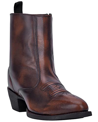 Laredo Men's Side Zipper Western Boot Round Toe Tan 10.5 Ee #TOP2