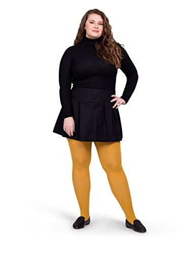 Image of Silky Toes Plus Size Tights for Women | 60D Soft Opaque Comfort Fit Pantyhose | Black or Colored 1-2 pairs | 1X-8X