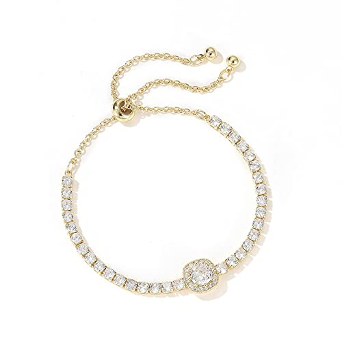 Bracelet femme cadeau idéal avec zircon carré brillant et luxe