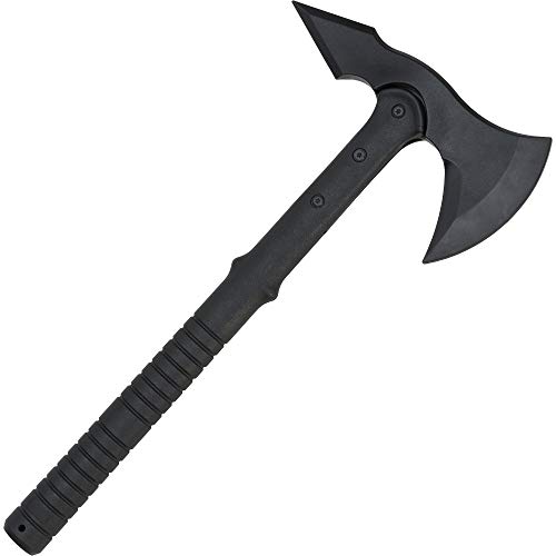 KS-11 Trainingsaxt stabile Gummiausführung - Axt aus Gummi Tomahawk - Wurfaxt Beil, schwarz Cover