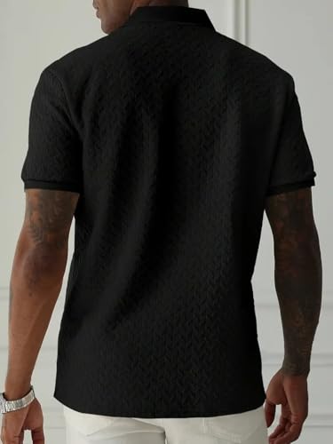 Image of Trillion Jaqquard Men's Polo T Shirt for Men (Polyester Blend | Regular Fit)