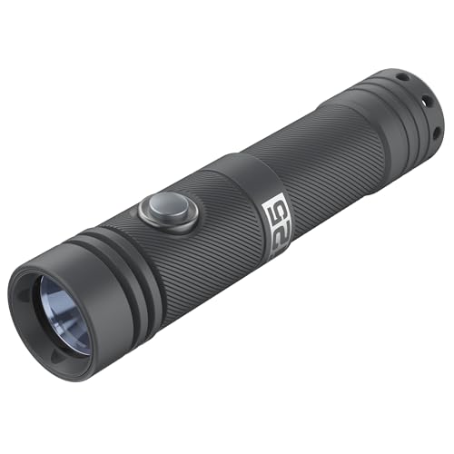Design ultra-leggero e maneggevole – Con soli 155 g e un diametro di 29 mm per 130 mm di lunghezza, è comodissima da maneggiare o montare su attrezzatura fotografica subacquea.