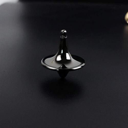 WHK Toupie, Mini Gyroscope Toupie Gyro Jouets Cadeau Drôle(Black) Cover