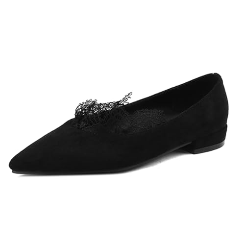 Cozivwaiy Black Ballet Flats Shoes Woman Dressy Comfortable Pointed Toe Work Casual Shoes