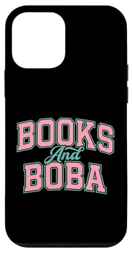Books And Boba Design Cozy Reading Aesthetic Book Lover Boba �X�}�z�P�[�X iPhone 12 mini �p