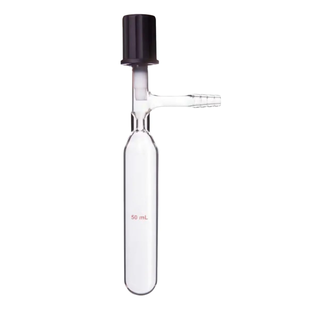 Glass Schlenk Storage Tube with 0-4mm High Vacuum Valve 25ml Borosilicate Reaction Kettle Tube