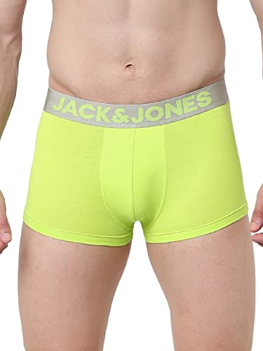 Image of Jack & Jones Men's Cotton Blend Solid Trunks