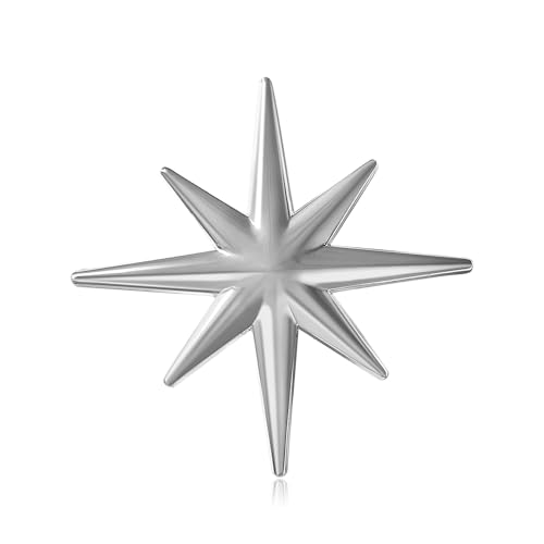 Minimalist Star Brooch for Women Men Fashion Starburst Lapel Pins