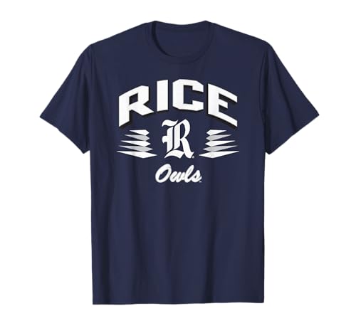 Rice Owls Retro Diamond Navy Officially Licensed T-Shirt