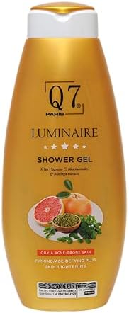Q7Paris Luminaire Skin Lightening Skin Firming Age Defying Plus Shower gel with Vitamin C
