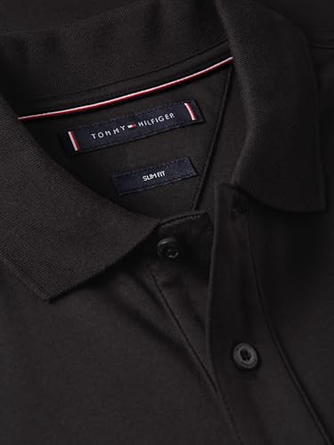 Image of Tommy Hilfiger Men's Short Sleeve Casual Polo Shirts in Slim Fit with Liquid Cotton and Cuff Designs
