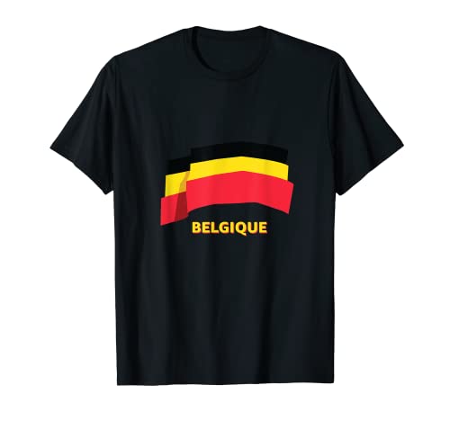 Flag Belgium T-Shirt, Black