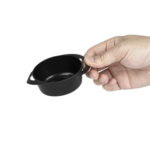 Restaurantware 3 Ounce Mini Serving Dishes 100 Disposable Mini Appetizer Dishes - Built-In Handles Rectangle Black Plastic Mini Casserole Dishes Serve Snacks or Desserts by Restaurantware - Image 7