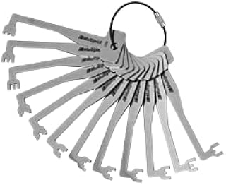 Multipick Sperrhakensatz “K” [12 Stück] Buntbartschlüssel universal - Bartschlüssel - Universal Schlüssel - Tür Öffnungs Werkzeug Set - Aussperrschutz - Dietrich Set