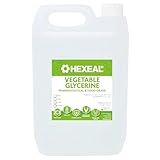 Hexeal Vegetable Glycerine 5L – 5L Bottle of Vegan Glycerine for Cosmetics Making, Haircare Products, Food Preserving & Baking – Pharmaceutical & FCC Food Grade