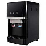 Bbagua Fuente de Agua de Sobremesa con Ósmosis Inversa – Agua Fría y Caliente al Instante, Sin Garrafas, Conexión a Red, 4 Etapas de Filtración, Color Negro