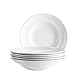 MÄSER, Serie Barca, Pastateller Set für 6 Personen, Teller für Pasta aus Porzellan, schlicht, elegant, zeitlos, Porzellan, weiß