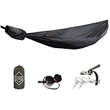 Onewind 11ft Ultralight Camping Hammock, Portable Hammock, 40D 1.7oz Nylon Ripstop with 2 * 12Ft Tree Straps for Camping Hiking Backpacking, 11' x 55" Dark Grey