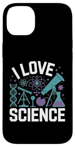 I Love Science DNA顕微鏡 アトム スマホケース iPhone 14 Plus 用