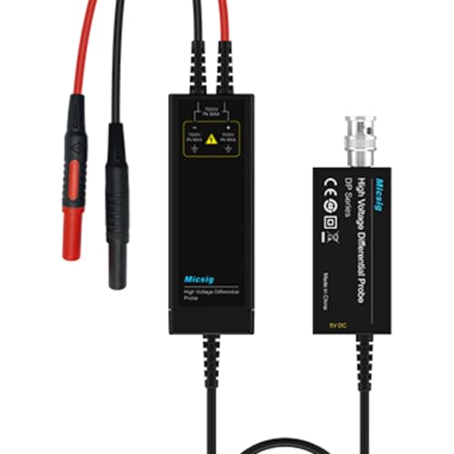 Image of Micsig DP7000 High Voltage Differential Probe Kit, 7000V 100MHz, 3.5ns Rise Time, 100X /1000X Attenuation Rate, Oscilloscope Probe Kit Accessory
