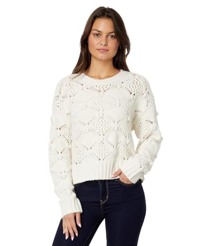 Image of Lucky Brand Women's Lucky Brand Women's Open Stitch Pullover Sweater