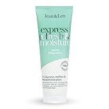 Jean & Len Body Lotion Express Refresh & Moisture, feuchtigkeitsspendende Tiefenpflegeformel mit Koffein & Sheabutter, zieht schnell ein, nicht-fettende Körperlotion, ohne Silikone, vegan, 250 ml