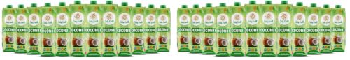 Image of Only Earth Coconut Drink | Best for Coffee, Tea, Cereals, Shakes or As Is | 40% Coconut Water + 59% Coconut Milk | Dairy Free | Unsweetened | Plant-Based | Source of Calcium | Preservatives Free | No Added Sugar | No Trans-Fat | Thai Coconuts (Pack of 24)