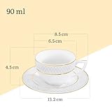 Zoom IMG-1 wilmax tazze con piattini motivo Zoom IMG-1 wilmax tazze con piattini motivo