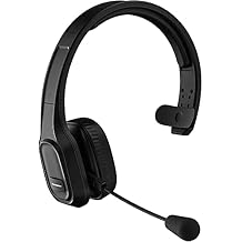 PRO Wireless Headset Compatible with OnePlus Z with Boom Dual V5.3 Bluetooth Plus 3.5mm 1/8 Backup Cable Car Truck Driver Black