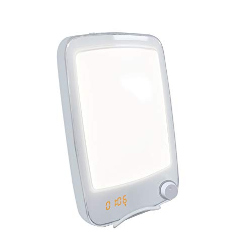 Tageslichtlampe LED 10000 Lux,Helligkeitsstufen Dimmbar,Drehknopf,Lichtintensität von 10,000 Lux,Timer für Saisonale Affektive Störungen