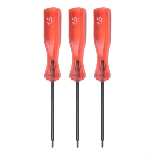 Juego de destornilladores de punta en Y, mini herramienta de reparación de 3 piezas con puntas Y1.5 mm e Y2.5 mm, mango de metal de 108 mm para Nintendo para Wii, 3DS (Y1.5 mm)