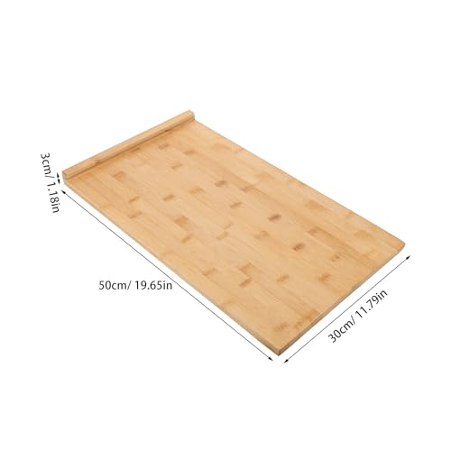 Planche à découper en bois grand format SEWACC avec couvercle - 3