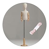 HAIPENG Kinder Schneiderpuppe Torso Büste, Höhenverstellbar 4-5 Jahre Alt Kinder Kostüm Requisiten Schaufensterständer, Babyladen Puppen Mit Holzsockel, 4 Stile (Farbe : Silver, Größe : D)