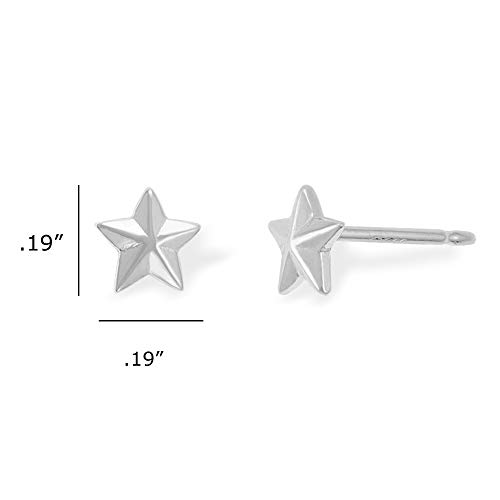Boma Jewelry Sterling Silver Barn Nautical Star Stud Earrings #TOP3