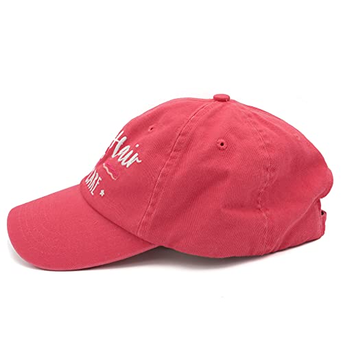 Lifecraft Lake Hair Don't Care Embroidered Adjustable Womens Baseball Boater Hat Pink #TOP3