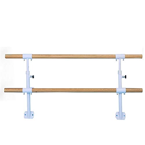 Barra De Barra De Ballet Montada En La Pared Barra Doble Barra De Baile Altura Ajustable para El Hogar Escuela Estudio Gimnasio Estiramiento (Color : 200CM)