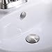 Orhemus Solid Brass Sink Overflow Cap Round Hole Cover for Bathroom Basin, Brushed Nickel Finish