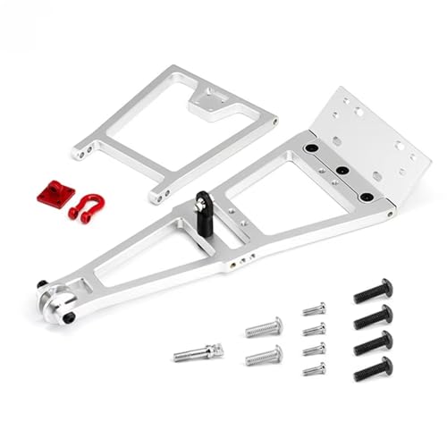 QAWSED Accesorios Coches RC Compatible con Trx4 para Scx10 1/10 RC Car Upgrade Parts Accesorios Cabrestante Sirve Camión De Rescate Camión De Remolque Kit De Brazo De Grúa Plata
