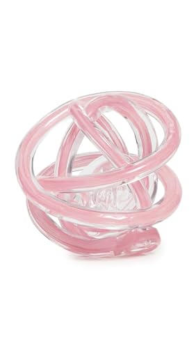Tizo Design Women's Decorative Glass Knot, Pink, One Size