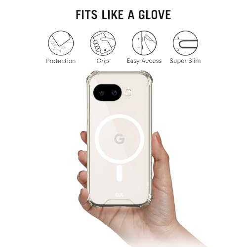 Image of DailyObjects Clear Magnetic Phone Case Cover Compatible with Google Pixel 9a | Wireless Charging Slim Back Cover | 2 Layer Edge Protection & Shockproof