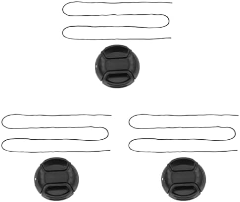 Hessenboom 3X Univeral 49mm Center Pinch Front Lens Cap for DSLR Camera