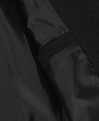 ThCreasa Mens Wool Blend Trench Coat Single Breasted Notch Lapel Walker Mid-Length Classic Pea Top Coat4