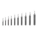MUUNN 10 Pack Tungsten Skinny Drop Shot Weights,Tungsten Drop Shot Fishing Sinkers Kit for Drop Shot