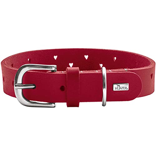 Collier pour chien en cuir de vache résistant HUNTER Aalborg taille 50 rouge - 2