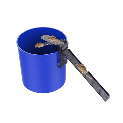 Trampa para Ratones, Trampas para Ratas para Reinicio AutomáTico Trampas para Ratas Al Aire Libre Cubo para Trampas para Ratones, Cubo para Trampas Incluida Captura MúLtiple Reinicio AutomáTico (Size