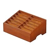 DimyFew Caja de Almacenamiento para Teléfonos Móviles con 12 Compartimentos para Diversos Artículos, Ideal para Guardar Teléfonos Inteligentes Y Otros, MarrÓn, Individual
