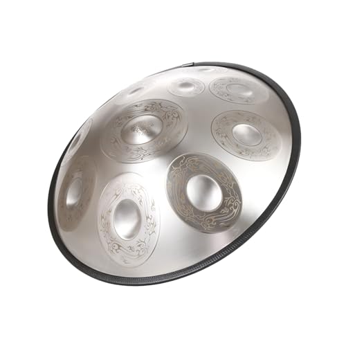 Handpan Drum 9/10/12 Notas 22 Pulgadas Handpan Drum 432Hz/440Hz Re Menor para Sanación Sonora, Meditación Personal, Yoga, con Bolsa Suave, Baquetas, Handpan Drum (J-12 Notas (432Hz)) miniatura 2