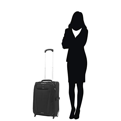 Travelpro Maxlite 5 Softside Expandable Upright 2 Wheel Luggage, Lightweight Suitcase, Men And Women, Black, Carry-On 22-Inch #TOP4
