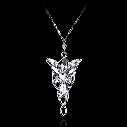 DOOLY Elfes Princesse Aragorn Arwen Evenstar Pendentif Colliersthe Twilight Star Pedant Maxi Crystal Collier déclaration   Bijoux Cover